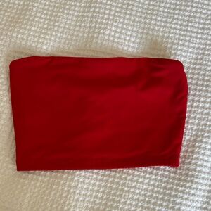 Susana Monaco Women’s Red Cropped Tube Top